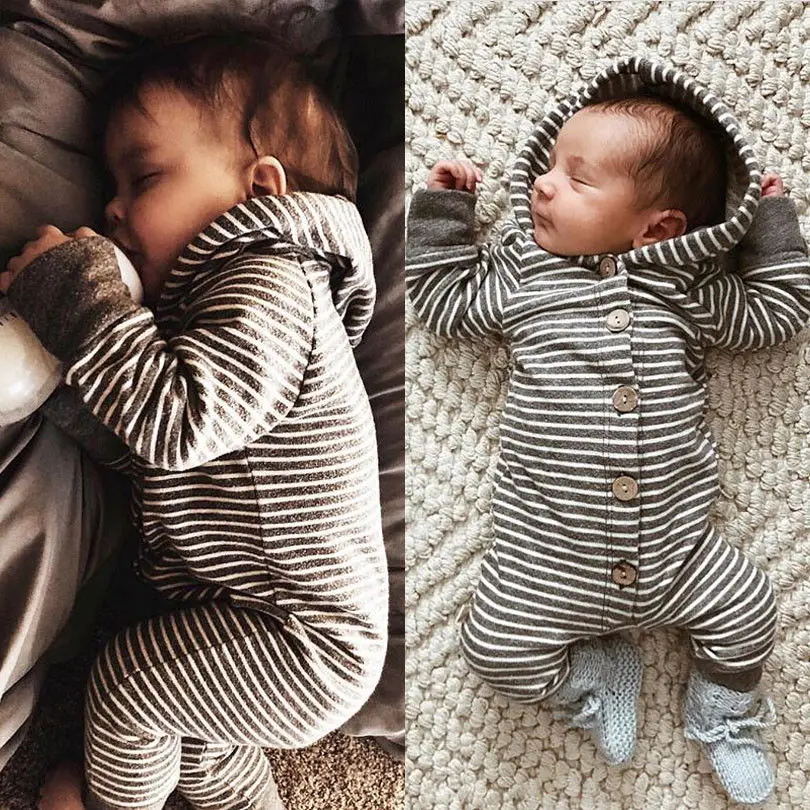 Striped baby romper Striped baby romper