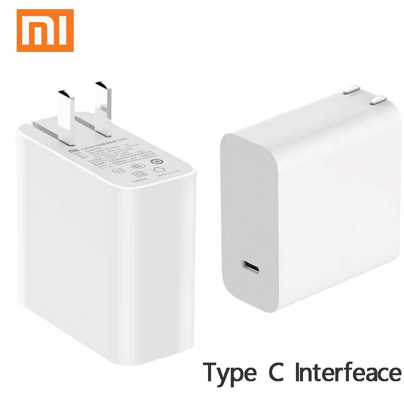 

Original Xiaomi USB-C 45W 65W Quick Charger Output Type C Port USB PD 2.0 QC 3.0 Power adapter Mi laptop air 13.3 12.5 pro 15.6