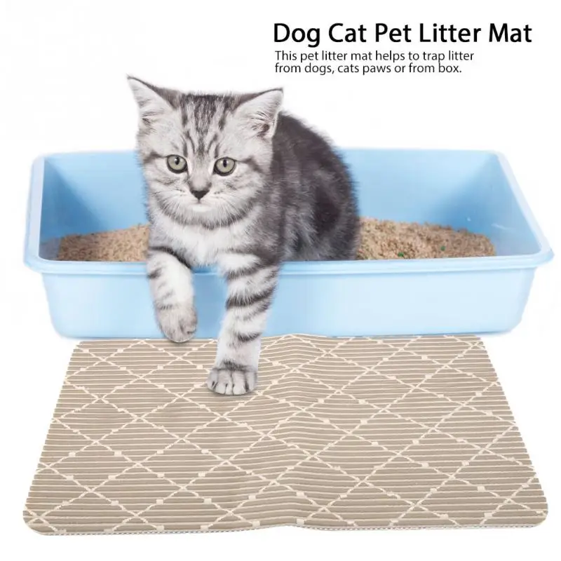 

2 Color PVC Dog Cat Pet Litter Mat Waterproof Useful Pad for Pet Easy to Clean