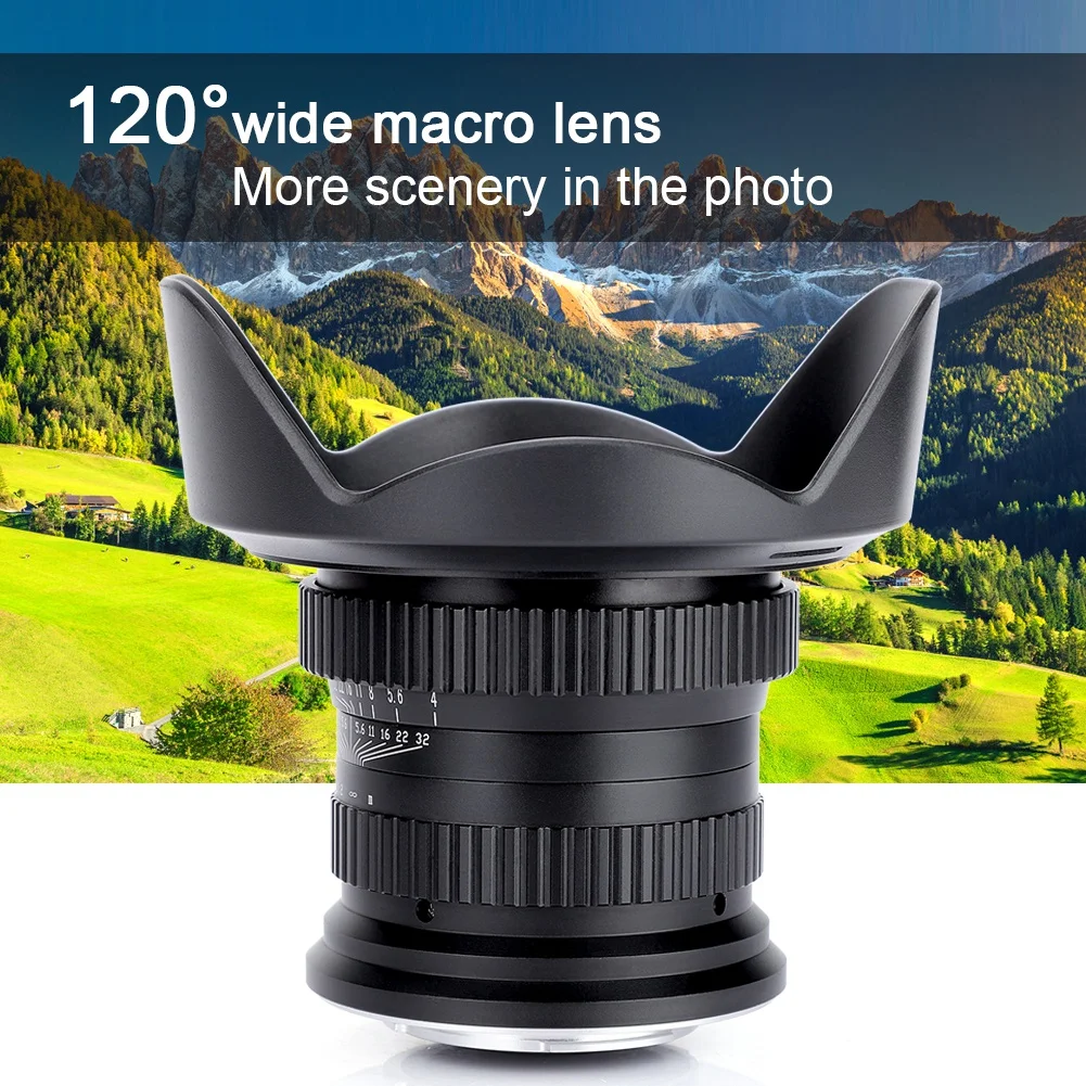 Макро объектив для камеры Canon E F макро Nikon 15 мм F4.0 ручная фокусировка полная