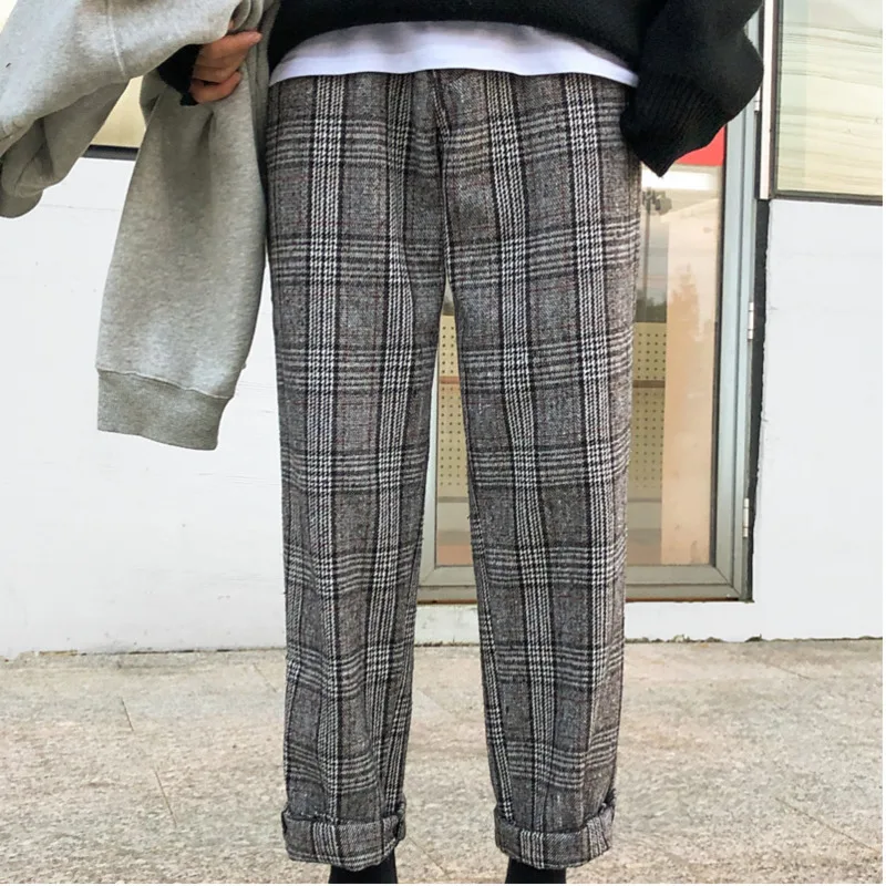 retro plaid pants