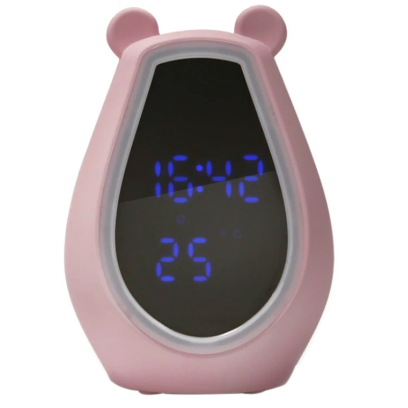 

Digital Led Alarm Clock Night Light Cartoon Mirror Clock Multi-Function Watch Kid Alarm Clock Home Decoration Christmas Gifts