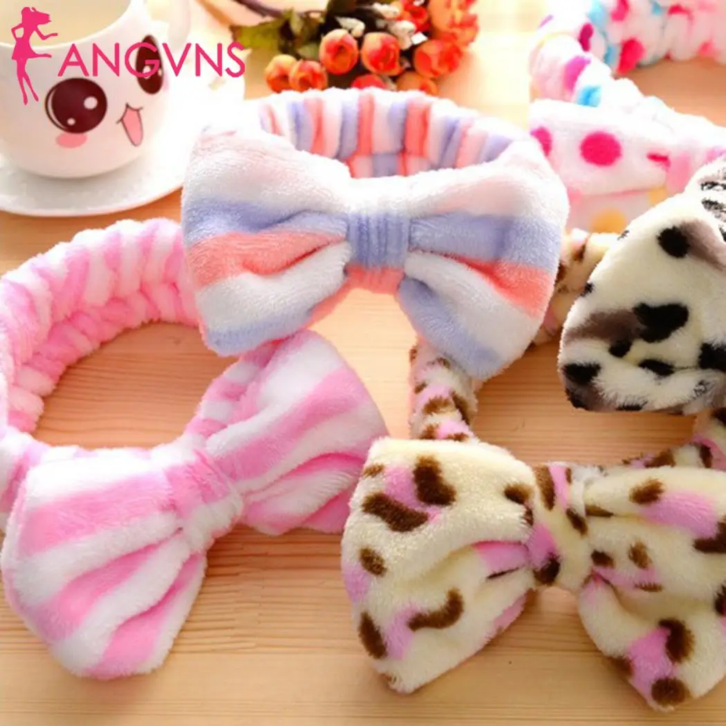 

Women Cute Round Shape Bow Knot Elastic Headband Hair Accessories Headband wholesale