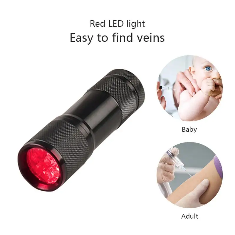 1700 Nm Optical Frequency Red LED Light Quickly Find A Vein Imaging Flashlight For Baby Adults Family Essential 40|Новизна освещения|