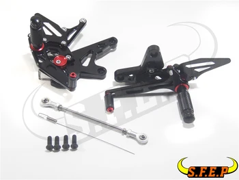 

CNC Adjustable Rearset Foot Pegs Rest Pedal For Kawasaki Ninja400 Ninja 400 2018-2019