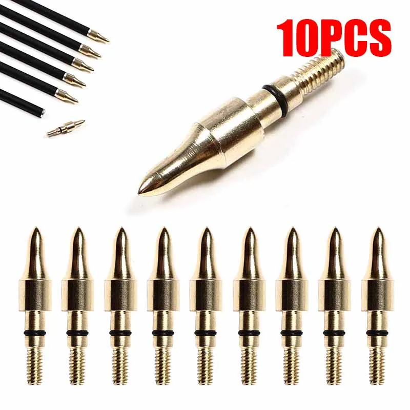 

10pcs Bow and arrow accessories Universal Threaded Arrow Non-slip Carbon Steel Arrows Inner Diameter 6.2mm