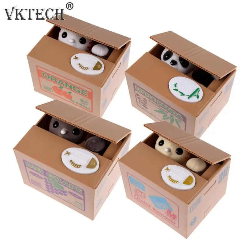

Cat Money Bank Panda Thief Money Boxes Toy Piggy Banks Gift Kids Money Boxes Automatic Stole Coin Piggy Bank Money Saving Box