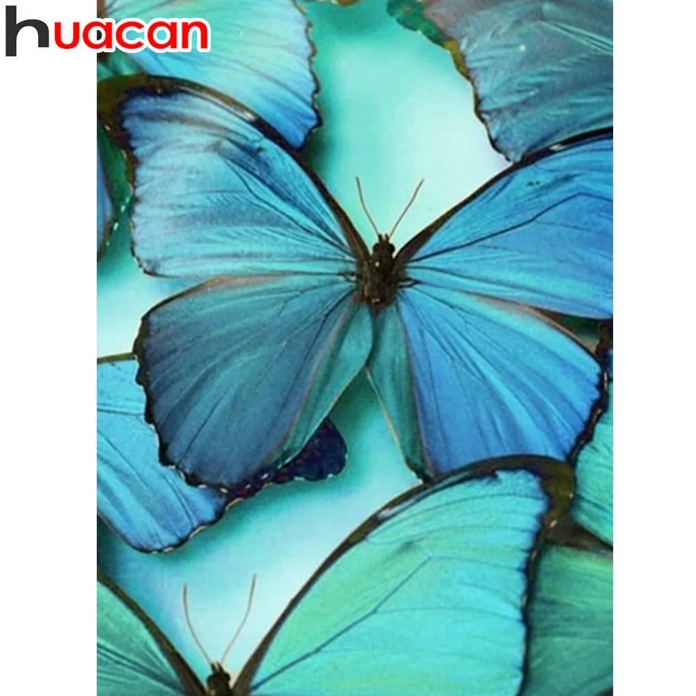 

HUACAN 5D DIY Diamond Painting Cross Stitch Butterfly Full Square Diamond Embroidery Mosaic Animal Rhinestone Decor Home