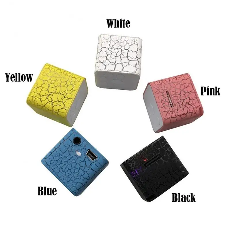

11.11 Textured Mini External Sound Card Insert MP3 Cube Shape LED Colorful MP3 Player Dropship