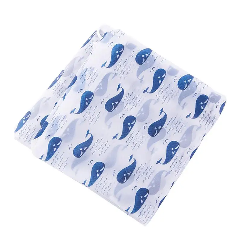 

Whale Pattern Refrigerator Transparent Dustproof Cover Home Daily Fabric Waterproof Cover with Pockets Hanging Bag Organizer