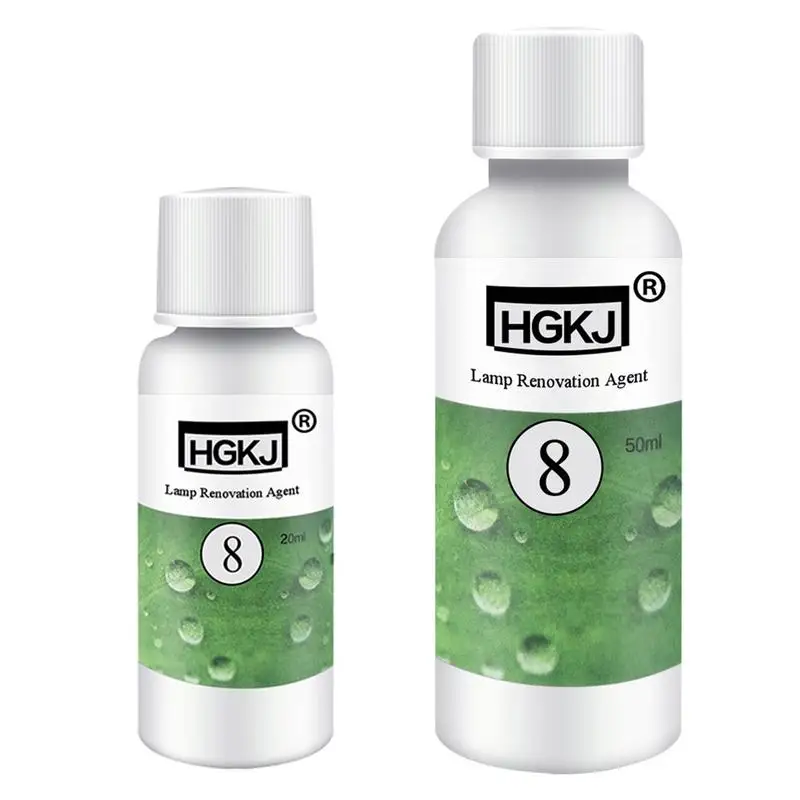 

20/50ML HGKJ-8 Car Headlight Repair Refurbishment Fluid Detergent Headlight Glass Detergent Car Polishing Car Care
