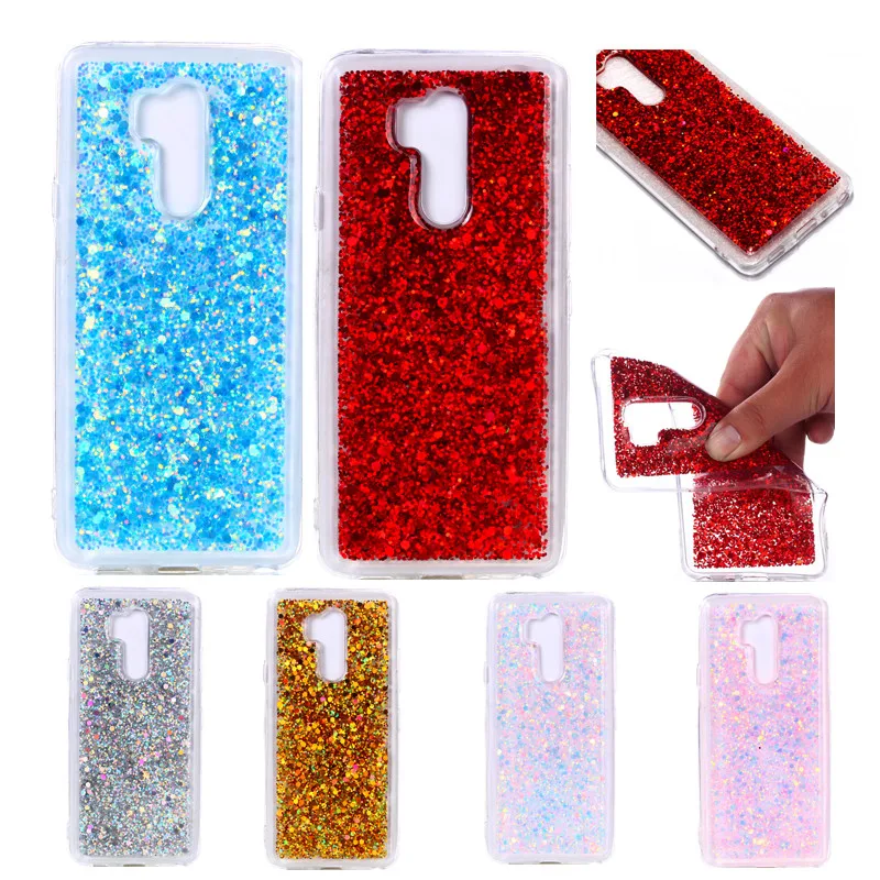 

For LG G 7 Thinq Case Colored Shiny Glitter Silicone TPU Skin Soft Back Cover Phone Case for LG G7 Thinq Silicon Shell Cover