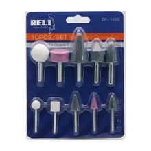 10 шт. сверла машины цилиндрический конус шлифовальные круги биты головки полировки Электрический пилочки для ногтей DIY Дизайн ногтей инструменты