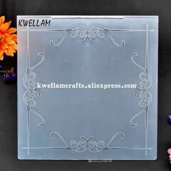 

Larger Size Leaves Plastic Embossing Folder For Scrapbook DIY Album Card Tool Plastic Template 20.2x20.7cm KW7110832