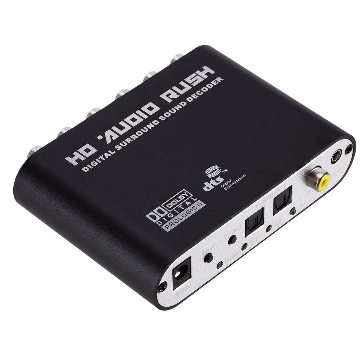 5 1 CH аудио декодер SPDIF коаксиальный к RCA DTS AC3 цифровой на усилитель аналоговый
