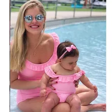 Бикини Семья одинаковая купальный костюм, купальник для девочек цельный красивые купальники для женщин детское бикини