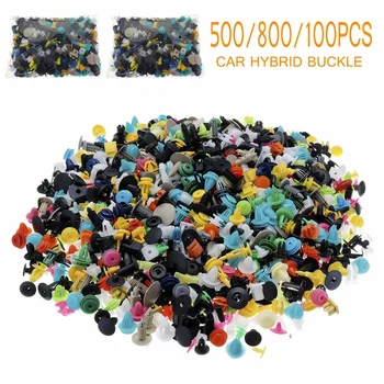 

500/800/1000pcs Car Body Plastic Push Pin Rivet Fasteners Trim Moulding Clip Screwdriver 60 Kinds