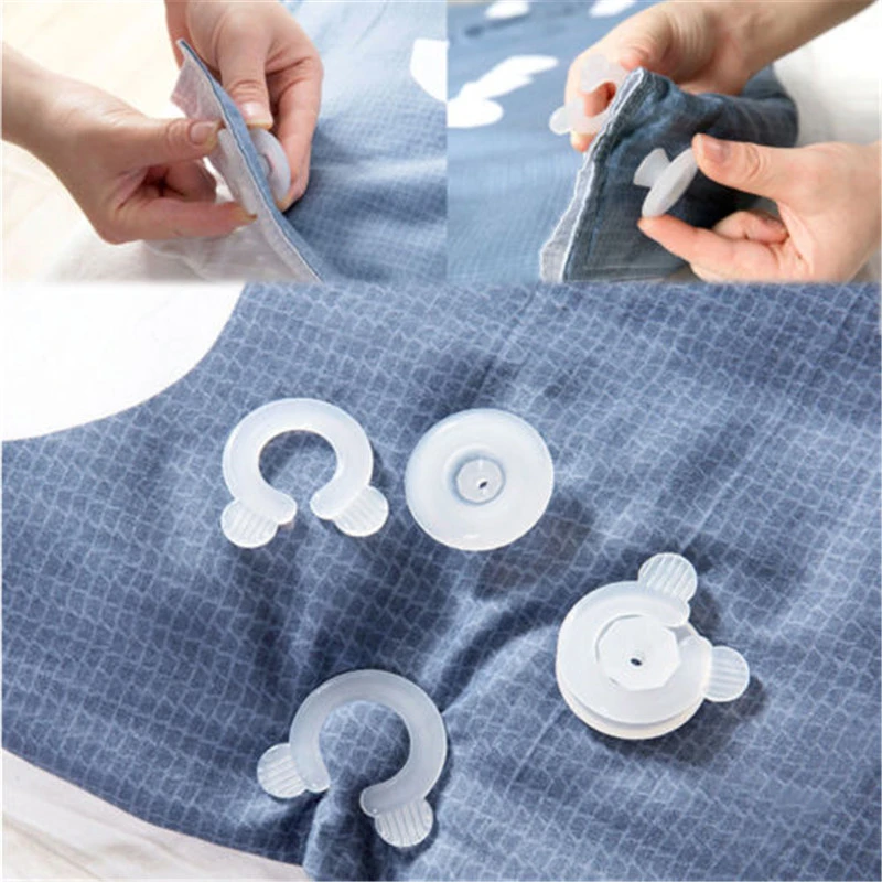 4Pcs Non-slip Bed Sheet Fastener Clips Comforter Bed Duvet Holder Quilt Gripper