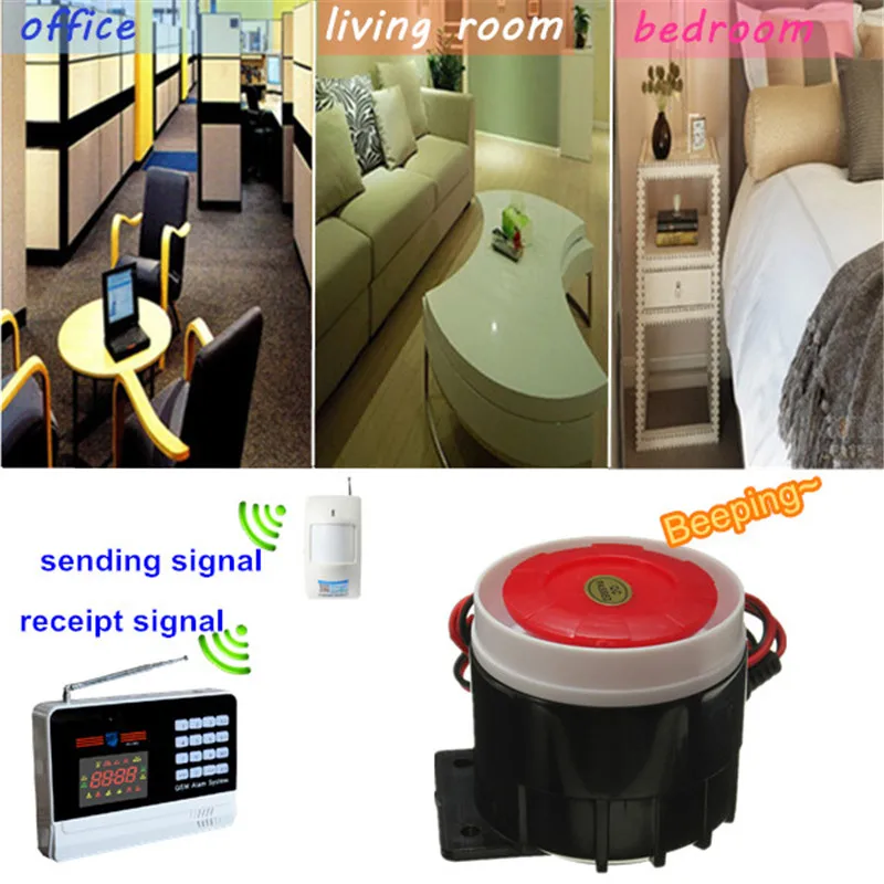 

NEW 12V DC Mini Wired Alarm Siren For Wireless Home Office Living Room Bedroom Alarm Security System 120dB Horn Sound Alarm