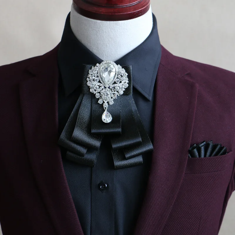 [Отправить подходящие карманные полотенца] высококачественный чудесный галстук-бабочка воротник жениха английский корейский галстук бабочка