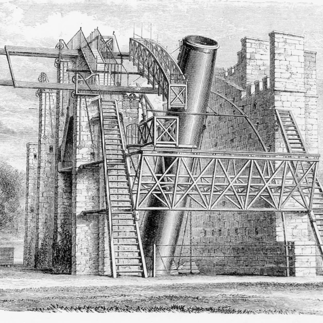 Лорд Rosse's 72 дюйма отражающие телескоп 1845 плакат печать по науке источник
