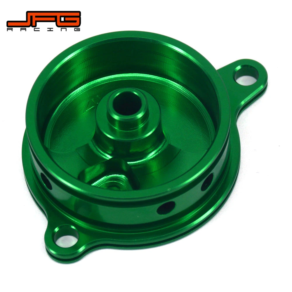 Мотоцикл CNC Алюминиевый Масляный фильтр крышка Крышка для KAWASAKI KLX450R 2008 2015 KX250F KXF250
