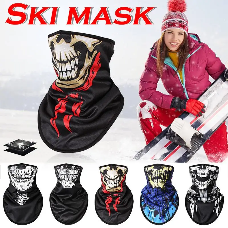 Skull Mask Bandana Bike Bicycle Cycling Neck Face Mask Half Face