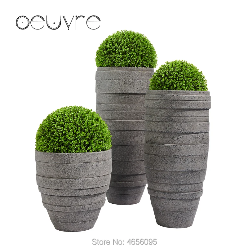 Oeuvre Creative Art Floor Large Flower Pot Modern Minimalist Creative Art Floor Large Flower Pot