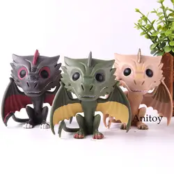 Drogon raegal Viserion фигурку ПВХ Коллекция Модель игрушка в подарок для детей с розничной коробке 3 шт./компл