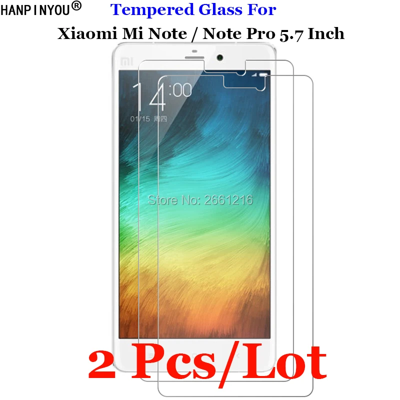 2 шт./лот для xiaomi mi note 1 закаленное стекло 9H 2.5D Премиум Защитная пленка экрана note/Note