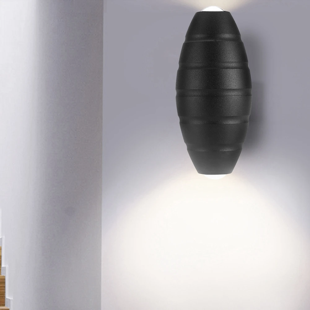 

LED Simple Aluminum Wall Lamp Indoor Outdoor Waterproof Aisle Light 6W Warm White wall lamp led modern wall lamp