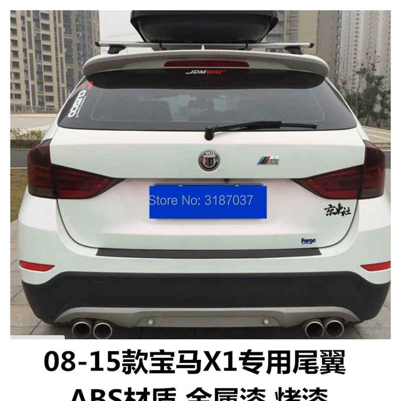 

For BMW X1 E84 2011- 2016 rear spoiler ABS Plastic Unpainted Color Rear Roof Spoiler Wing Trunk Lip Boot Cover Car Styling