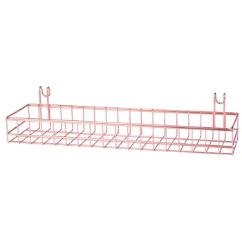 

Creative Wrought Iron Hanging Basket Simple Nordic Style Wall Shelf Storage Basket Items Display Stand 40x10x5cm