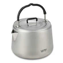 Lixada 1.4L титановый чайник сверхлегкий титановый чайник для воды кофейник походная посуда походный горшок для пикника