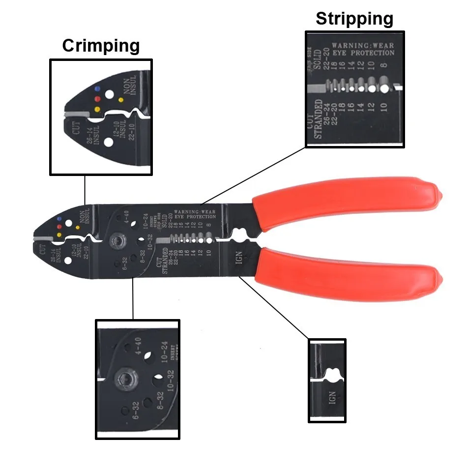 FS 051 MULTI FUNCTIONAL CRIMPING PLIER electrical terminals crimper tools L220mm combination pliers|crimping pliers electrical|crimping