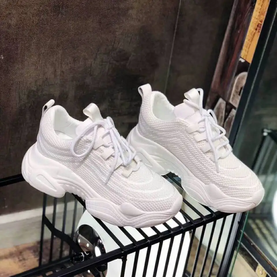 

High Quality Sneakers Platform 2019 Spring Summer Woman White Sneakers Shoes