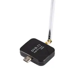 DVB-T2 ТВ приемник Мини цифровой DVB-T2 спутниковый ТВ тюнер Micro USB DVB-T2 сигнала цифровой приемник для телефона Android