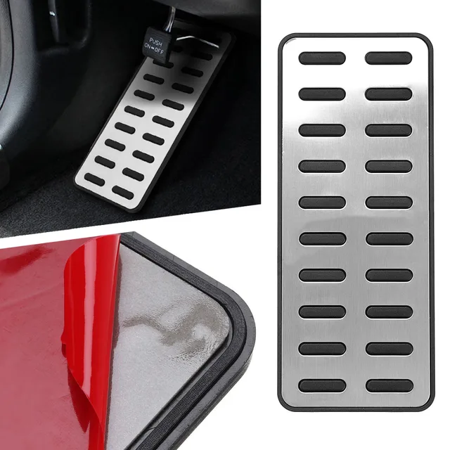 Mayitr 1pc Durable Alloy Footrest Auto Car Interior Foot Rest Pedal