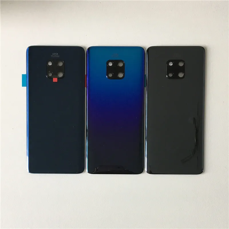 

Original Axisinternational For 6.39" Huawei Mate 20 Pro Mate 20Pro GLASS Back Battery Cover Case Rear Housing With Camera Frame