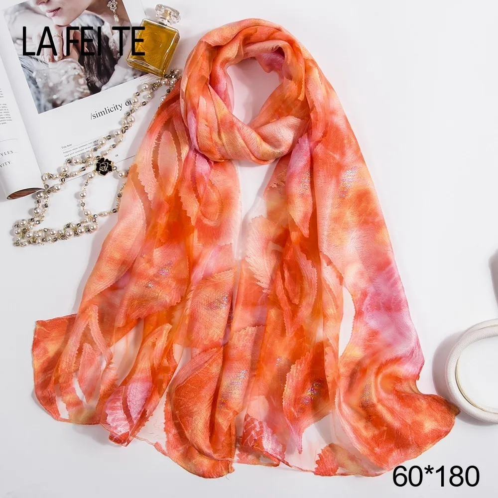  Long Women Scarf Silk Female Handkerchiefs Girls Crinkle Hijab Shawls Floral Printed Stoles Scarves