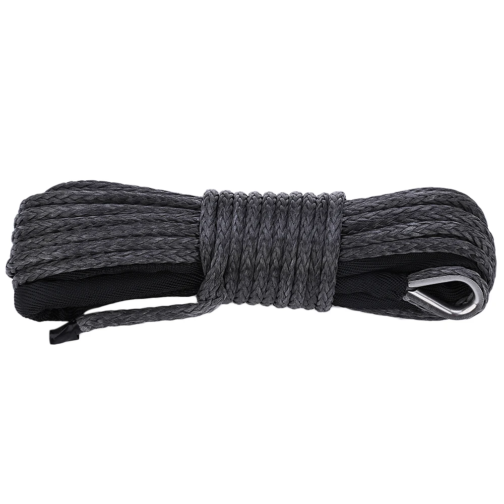 التخليص! السيارات UHMWPE شد حبل 1/4 بوصة 50 قدم القياسية 7500-8000Lbs كسر قوة