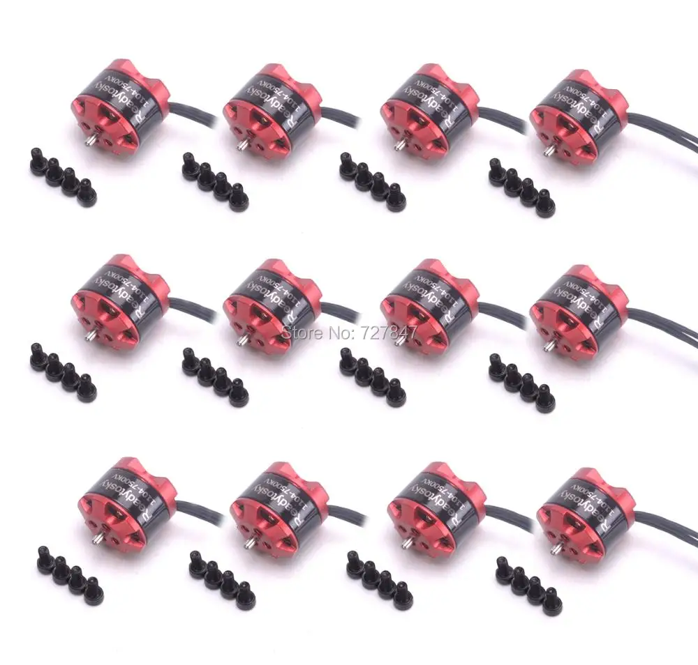 

NEW 1104 7500kv Mini Brushless 2-3s Motor for DYI RC 80 90 100mm 120mm 2030 Propeller Mini Multirotor Drone