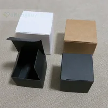 100 шт. черный/белый/крафт-бумага коробка ручной работы мыло Крем для лица подарочная упаковка коробки
