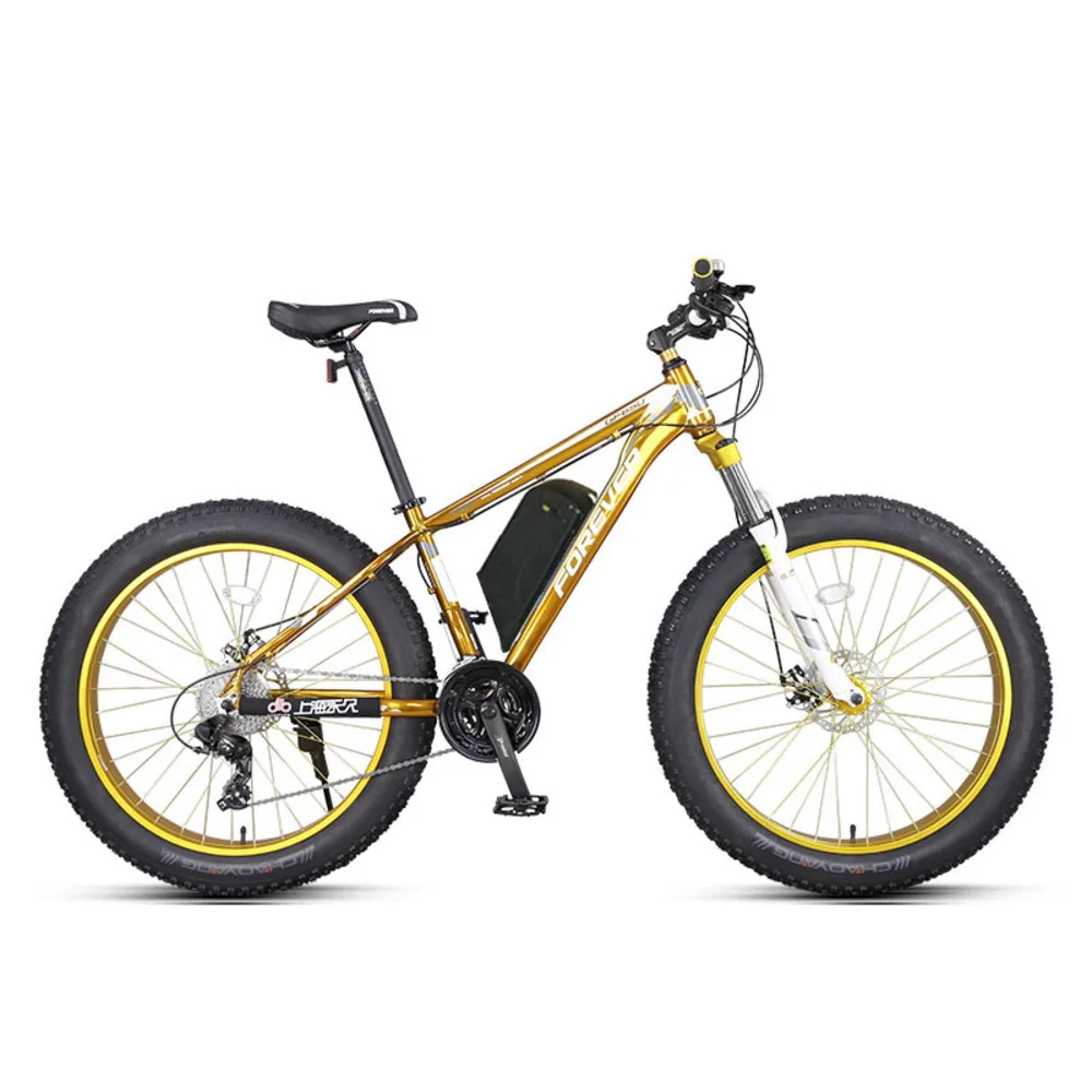 26 дюймов снег горный велосипед электрический Ebike толстый мощный Mtb 48v1500w 27