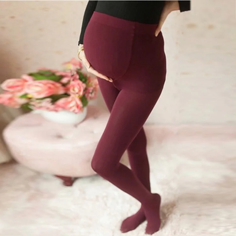 

New Thick Comfortable Maternity Cotton Leggings Autumn Winter Casual Solid Color Warm Full Ankle Length Pregnancy Pants