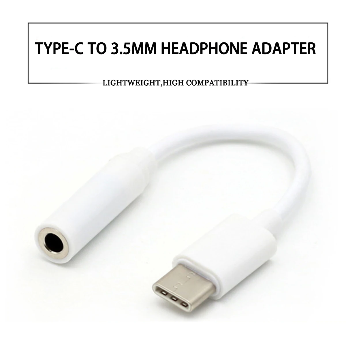 

1 pcs / 5 pcs Audio Earphone Adapter USB Type-C Audio Cable To 3.5mm Hole Headphone Adapter For Google Pixel 3 & 2 Converter New