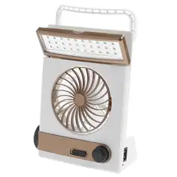 Солнечный Мощность/AC 2-в-1 Отдых Прохладный вентилятор свет палатка светодиодный Фонари охладитель светодиодный настольная лампа