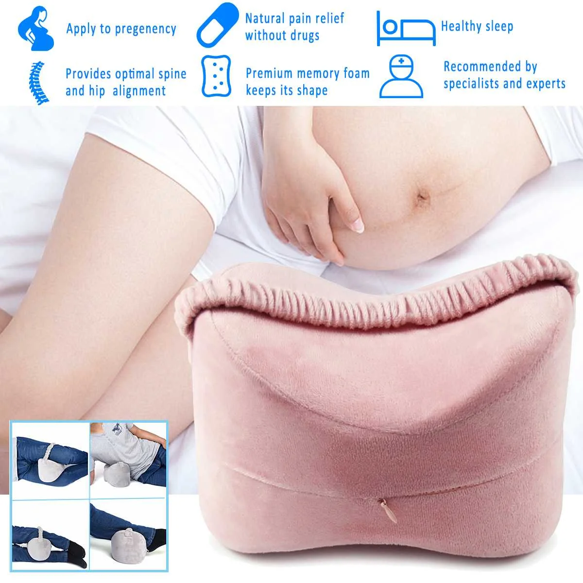 Back Support Body Leg Pillow Bed Cushion Leg Pad Pregnant Memory Foam Knee Pillow Leg Hips Cushions Side Sleeper Pain Relief Back Support Body Leg Pillow Bed Cushion Leg Pad Pregnant Memory Foam Knee Pillow Leg Hips Cushions Side Sleeper Pain Relief