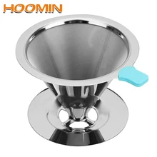 HOOMIN варить капельного Воронка для кофе сетка фильтр для кофе, чая, кухня гаджет кофе фильтр из нержавеющей стали