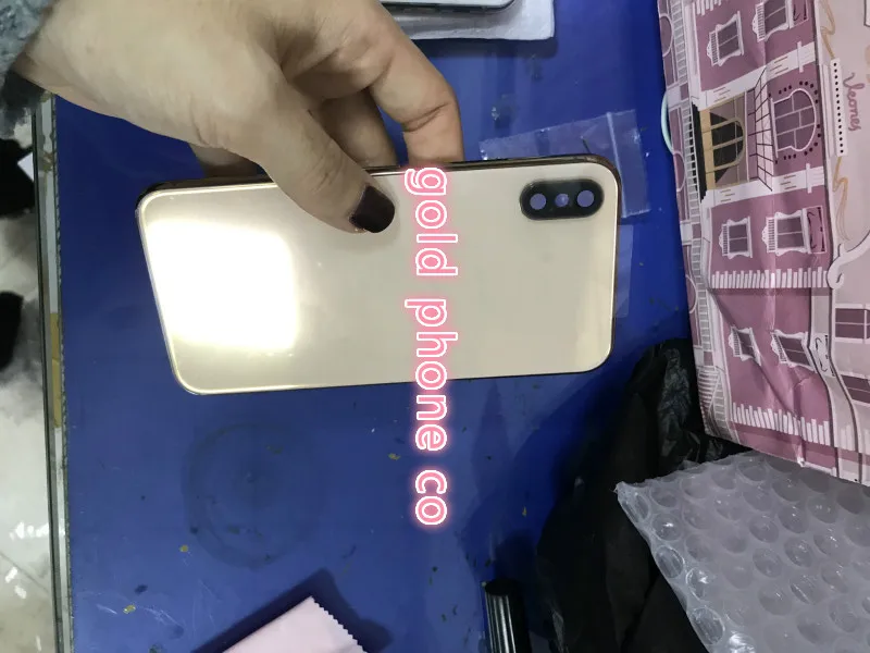 Идеальное качество 24k золотое зеркало шасси для iphone x для iphone XS Золотой стиль батарейный корпус двери средняя рамка